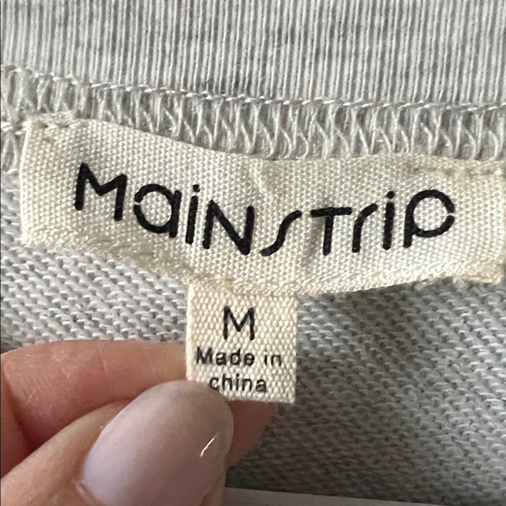 Main Strip USA Patchwork Heather Gray Medium Shirt - image 4